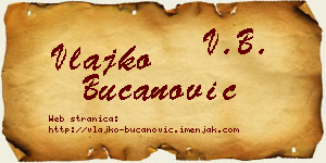 Vlajko Bučanović vizit kartica